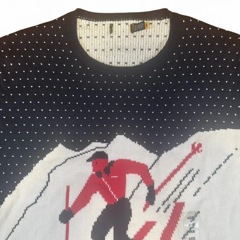 Polo Ralph Lauren Men’s Multi Skier Ski Aspen Crew Sweater Size‎ 4XB